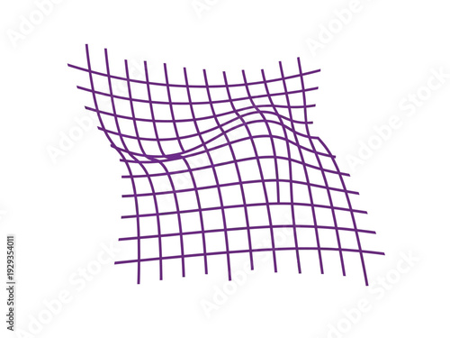 Distorted Grid Pattern Abstract Visual Representation.