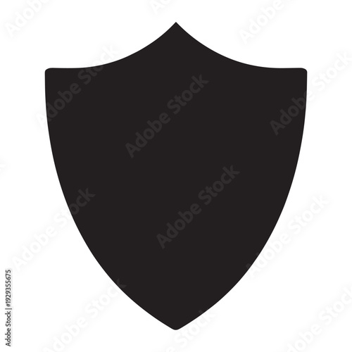 Simple Shield Icon Vector for Safety and Protection Concepts