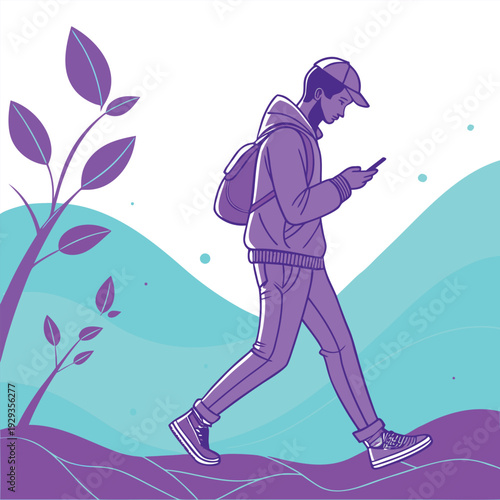 Futuristic Neon Gradient Wave Background.