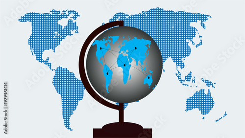 Globe Earth World Map Planet DESIGN 3095.eps
