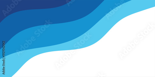 Sea waves layered vector background illustration and sea beach vector illustration. eps10 modern desain benner poster walpaper