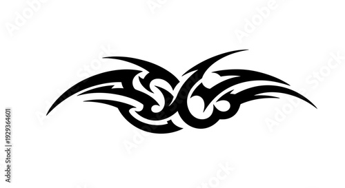 Black Tribal Tattoo Design