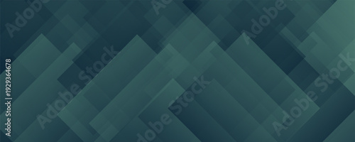 Abstract Dark Teal Geometric Background with Overlapping Diamond Layer Patterns. vector illustration