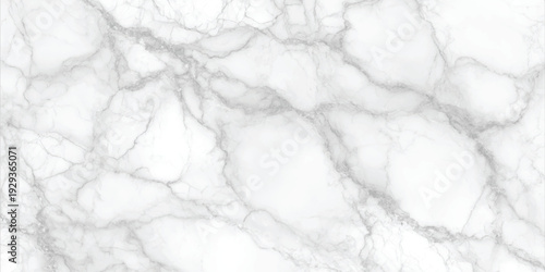 White marble texture with gray veins pattern background
