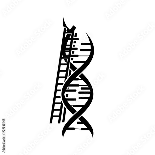 DNA ladder symbolizing scientific research and genetic advancement