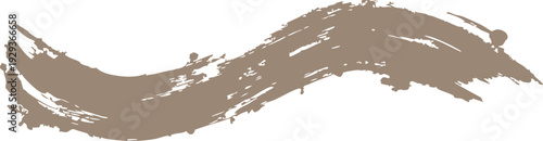 Brown grunge textured brush stroke element for creative designs
