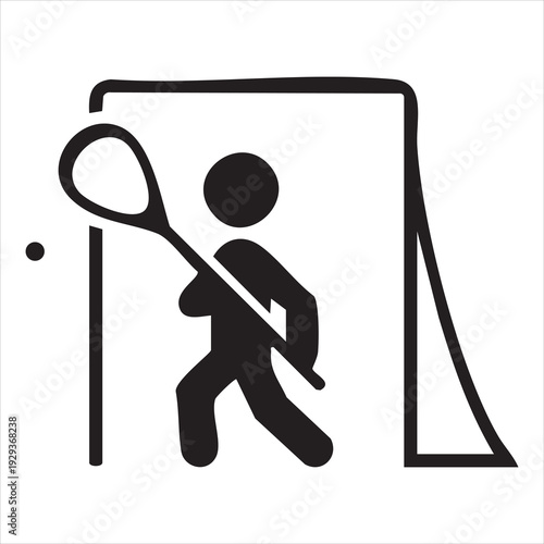  Lacrosse Goalie Icon - Illustration Adobe Illustrator Artwork