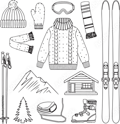Winter sports clothing and equipment for skiing and snowboarding