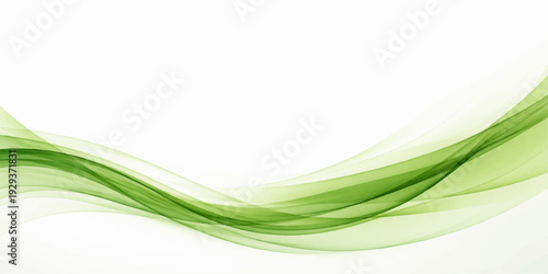 An abstract green and blue wave background features fresh spring onion curves and natural vector lines for a light vegetable design wallpaper