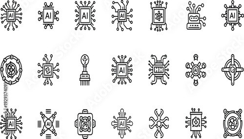 Professional vector icon set for designers and developers