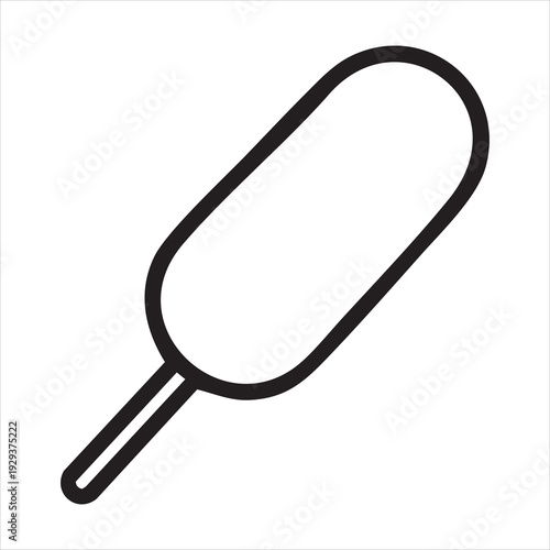 Minimalist corn dog street food vector icon Adobe Illustrator Artwork