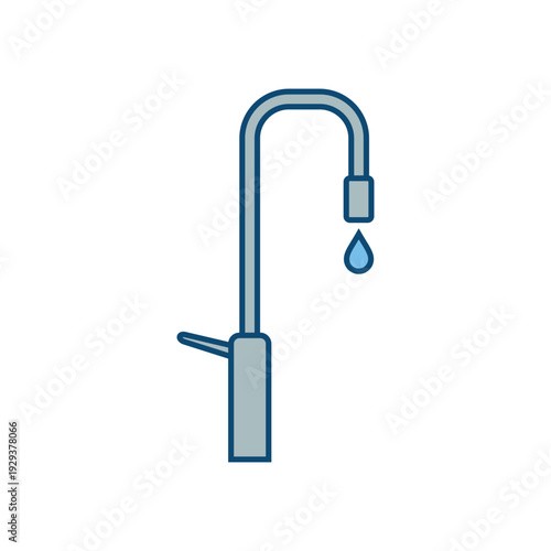 Simple Trendy Faucet Icon Vector Template Illustration Design