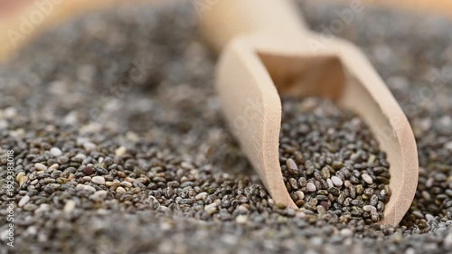  video of chia seeds in the background