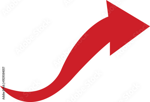 Red Curved Arrow Icon Group in Flat Style Vector, Direction Pointer Navigation Symbol Bundle Pack, Swirl Rotate Flow Sign Silhouette Outline Design