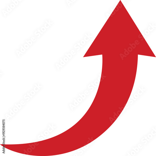 Red Curved Arrow Icon Group in Flat Style Vector, Direction Pointer Navigation Symbol Bundle Pack, Swirl Rotate Flow Sign Silhouette Outline Design