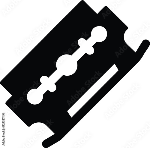 ice skate blade silhouette vector illustration on transparent background