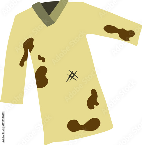 Dirty Yellow Long Sleeve Shirt.