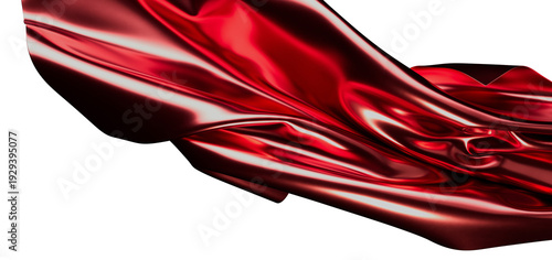 Luxurious abstract red fabr...