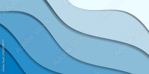 Layered Blue Abstract Waves Background. Modern trendy design in Vector Illustration EPS 10 modern desain bener poster