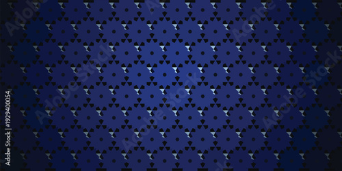 3D Obsidian Azure Gear Background with Middle Spotlight and Azure Blue Specular Relief and Luxury Mechanical Technology Infrastructure