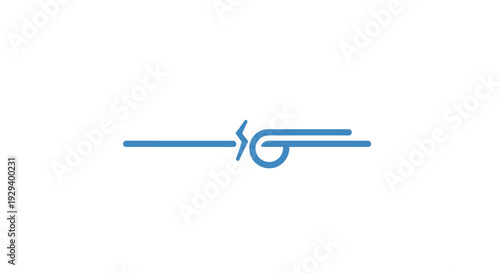 Blue Electric Guitar Icon Design.