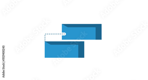 Blue Euro Pallet Plastic Container.