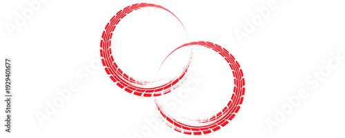 Tire tread marks, drift, motorsport, motocross, rally, tread mark with skid, grinding, splash effect. Graphic set of tire treads, wheel texture, car racing.vector Eps10.