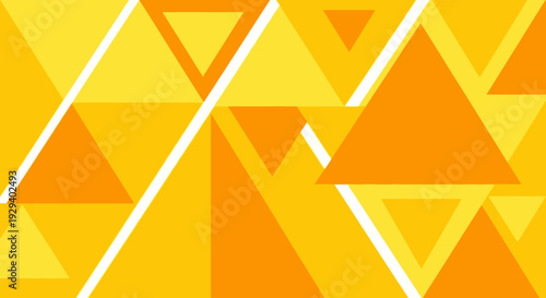 Vibrant Geometric Pattern with Triangles and Lines.