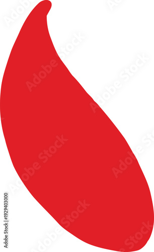 vector element, flat leaf, rustic style, a la Rus, Slavic style, decorative element