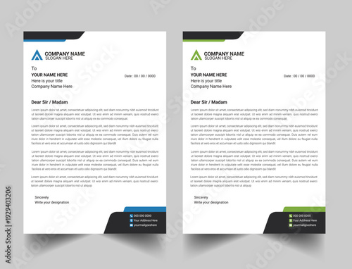 Cuadro en lienzo Letter Head Design, Business latter head Pad Design