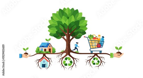 Sustainable Lifestyle Ecosystem: Green Home, Conscious Consumption, and Environmental Responsibility