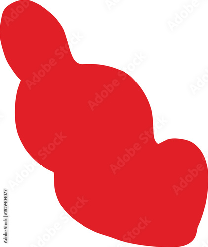 vector element, wave leaf, rustic style, a la Rus, Slavic style, decorative element