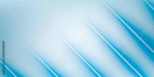 Abstract Blue Geometric Shapes with Light Effects.