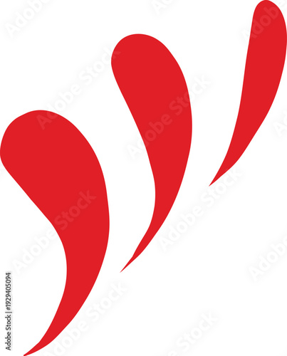 vector element, leaves, drops, strokes, rustic style, a la Rus, Slavic style, decorative element