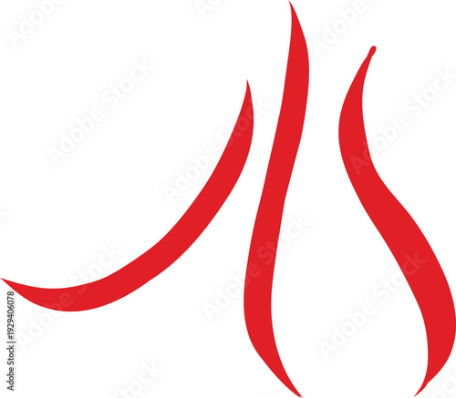 vector element, lines, strokes, rustic style, a la Rus, Slavic style, decorative element