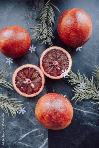 pomegranate on the table