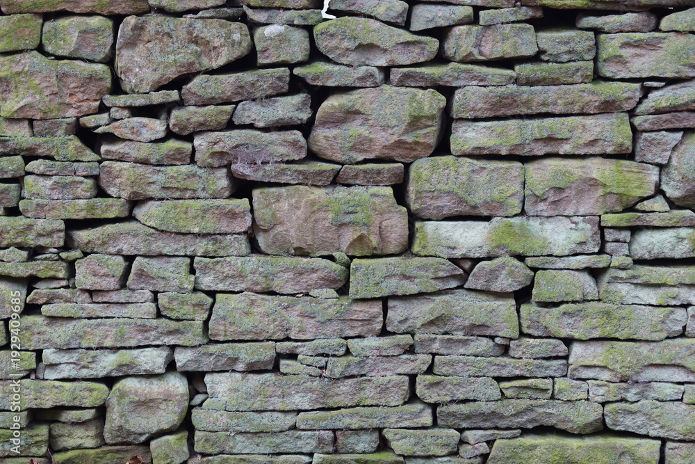 Fototapeta premium Close up of a section of dry stone wall
