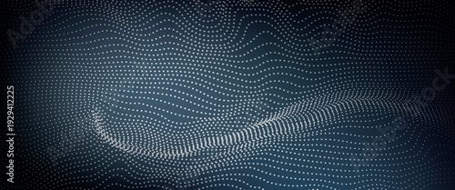 Abstract Wavy Grid Pattern with Subtle Light Effects.