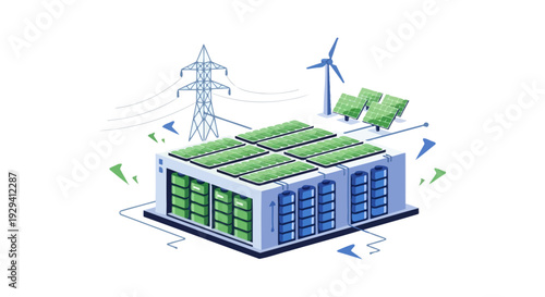 Renewable Energy Storage System with Solar Panels and Wind Turbine for Smart Grid