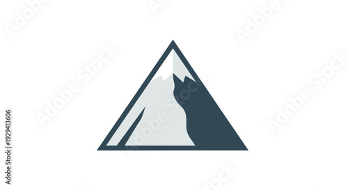 Triangle Logo with Wolf Silhouette Inside.
