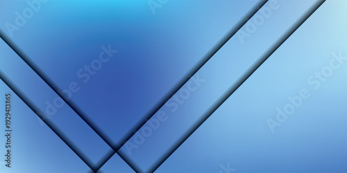 Abstract Blue Geometric Overlapping Shapes with Subtle Gradients.