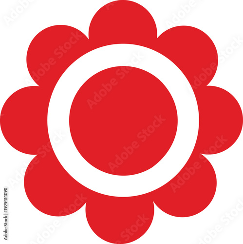 vector element, flower, rustic, a la rus, Slavic style, decorative element, simple