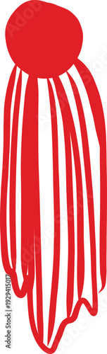 vector element, brush, outline, rustic style, a la Rus, Slavic style, decorative element