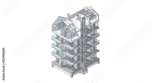 Detailed view of a complex industrial casting mold, showcasing intricate internal structures and channels for metal flow.