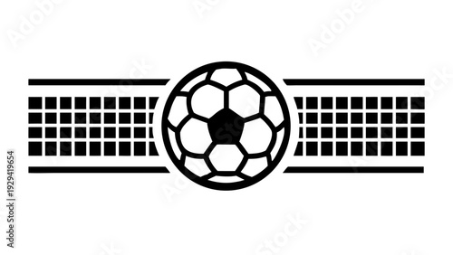 Soccer Ball with Goal Net Divider Icon