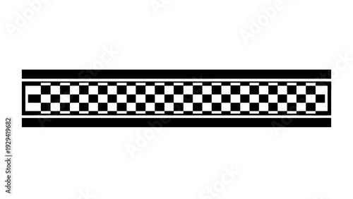 Checkered Racing Stripe Divider Icon