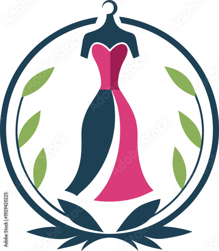 women dress logo design