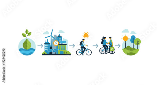 Sustainable Living & Green Energy Cycle: From Natural Resources to Eco-Friendly Cities, Renewable Transport, and a Healthier Environment