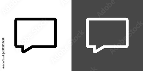 シンプルな吹き出しのアイコン