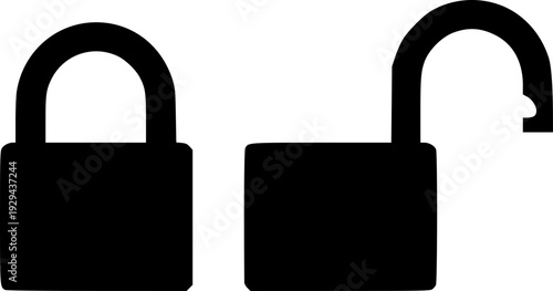Open and closed lock icon
